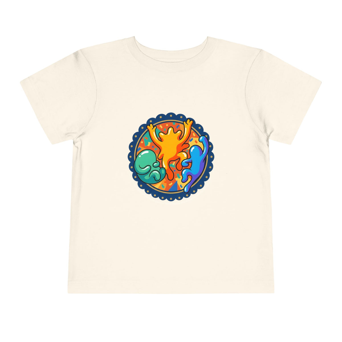 Toddler Tee - Vibrant Playful Celebration Dancing Confetti Shirt