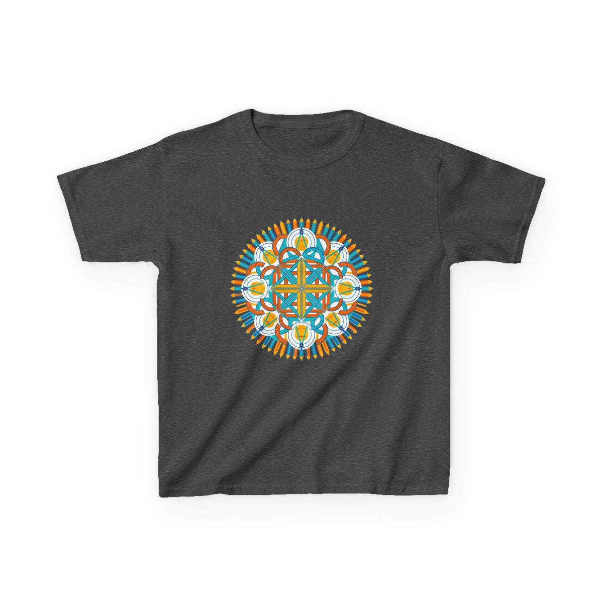 Kids T-Shirt - Math & Drafting Tools Mandala | STEM