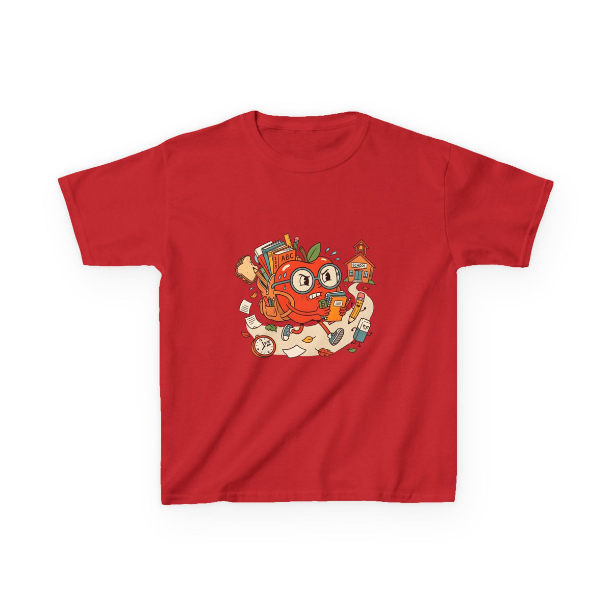 Kids Back to School Tee - Playful ABC 123 School Design