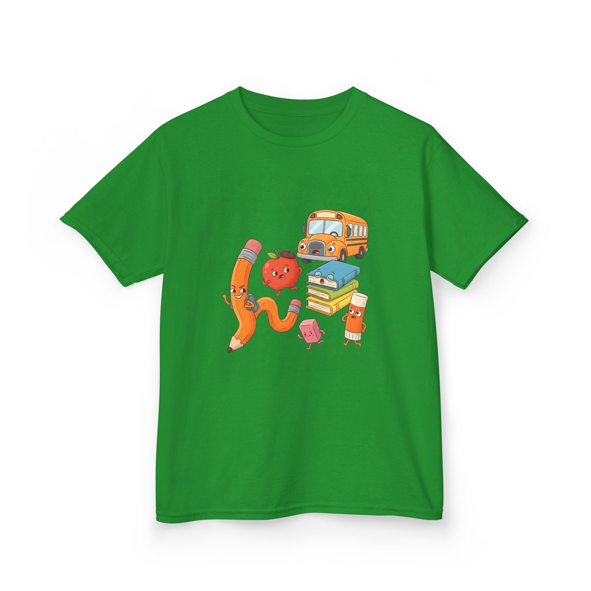 Kids T-Shirt - Cute Cartoon School Supplies | First Day of School