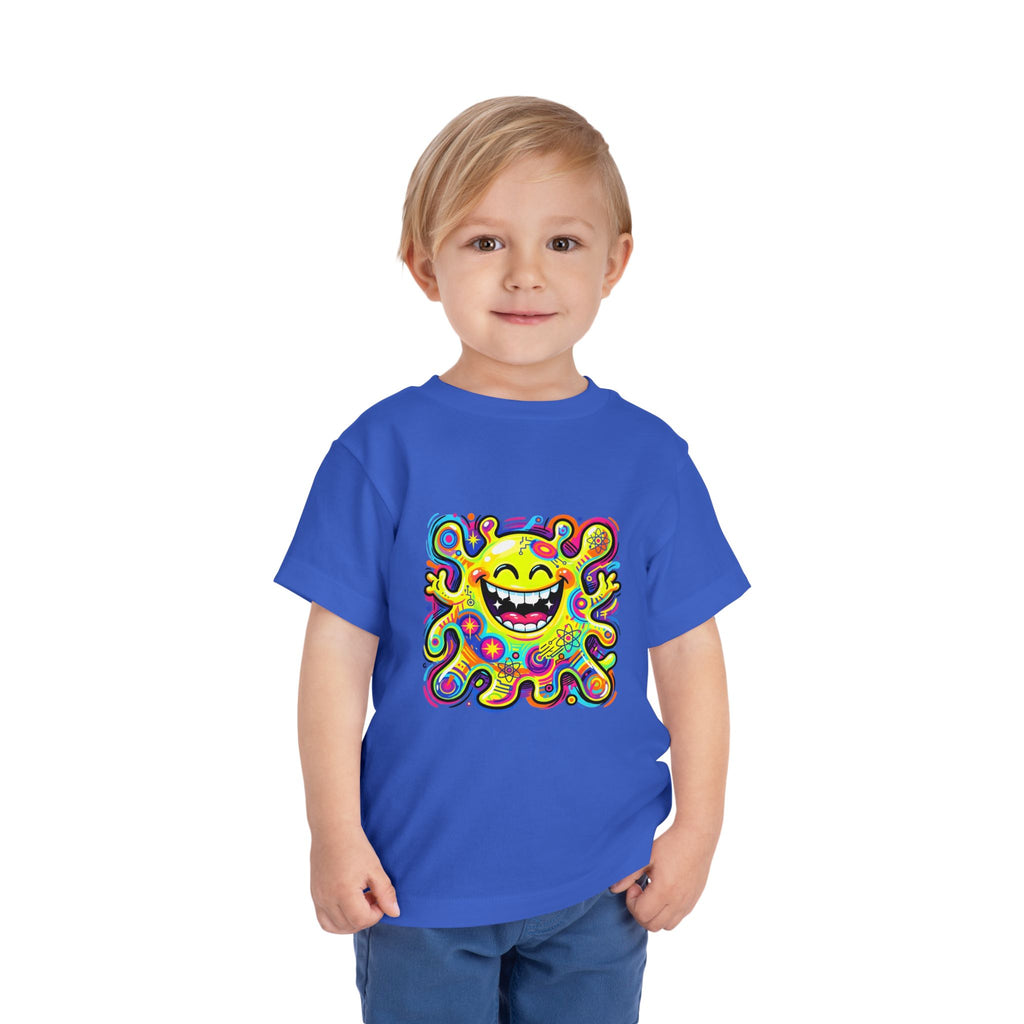 Toddler Tee - Vibrant Psychedelic Monster | Kids Abstract Cartoon Art