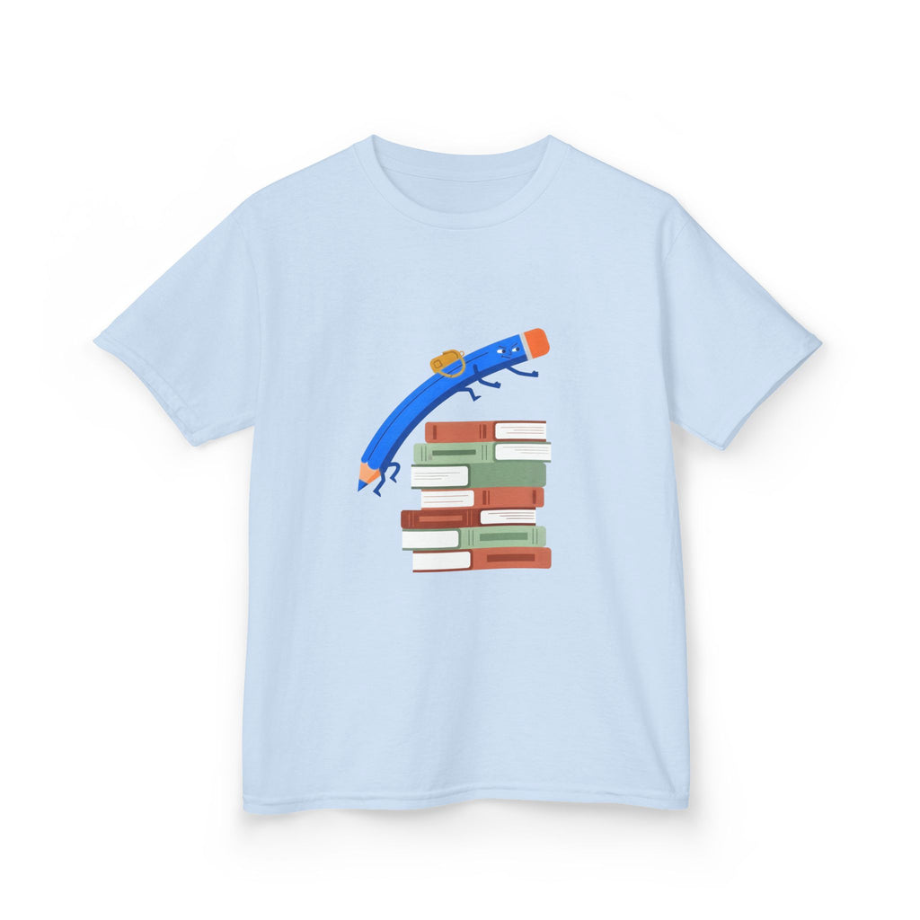 Kids Tee - Back to School Education | Books & Pencil