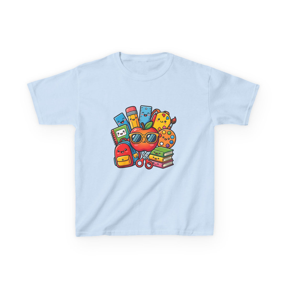 Kids Back to School T-Shirt - Kawaii School Supplies Art | 2026