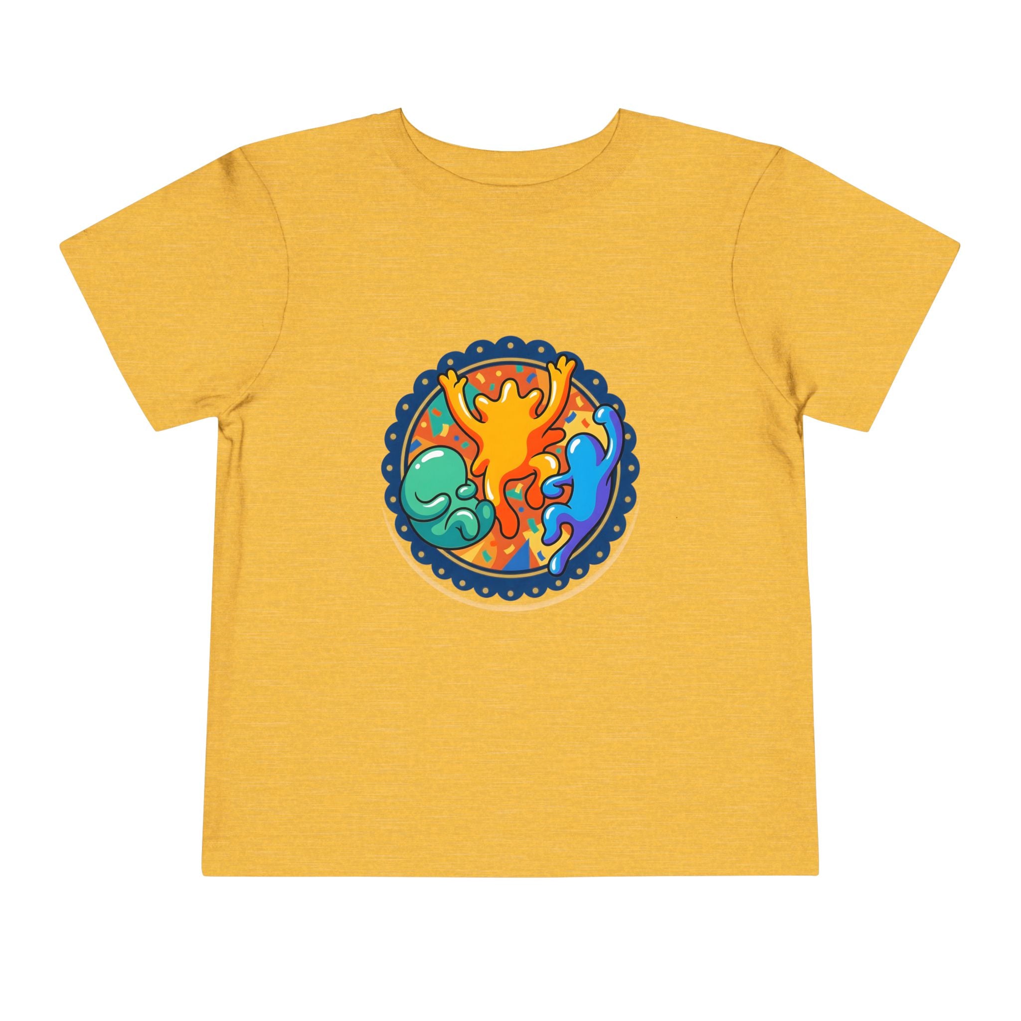Toddler Tee - Vibrant Playful Celebration Dancing Confetti Shirt