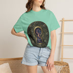 T-shirt - Celestial Keyhole Galaxy | Occult Alchemical Gold