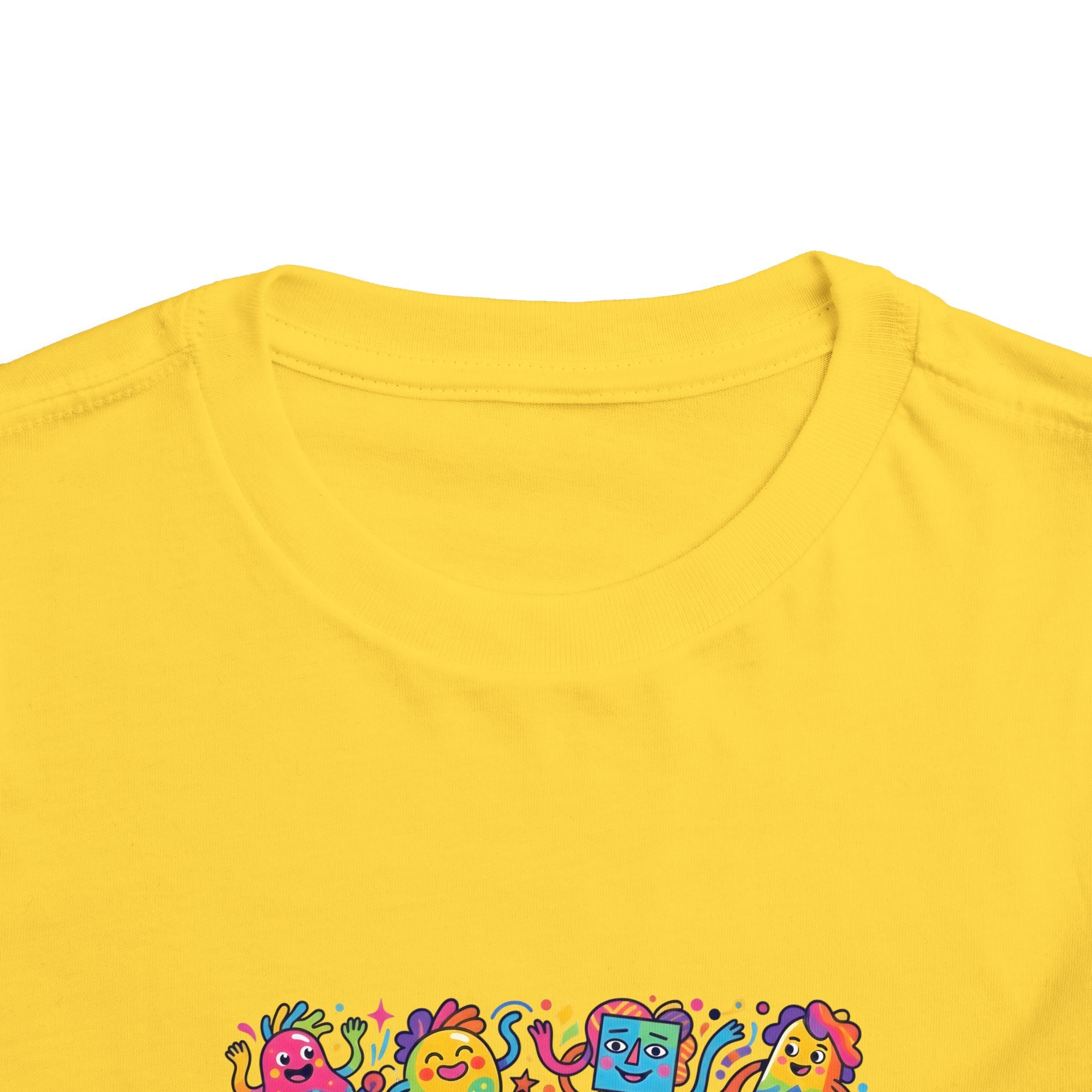 Toddler T-Shirt - Vibrant Whimsical Creatures | Doodle Art