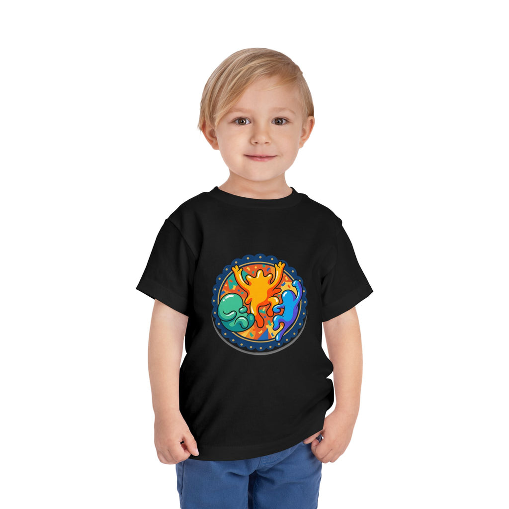 Toddler Tee - Vibrant Playful Celebration Dancing Confetti Shirt