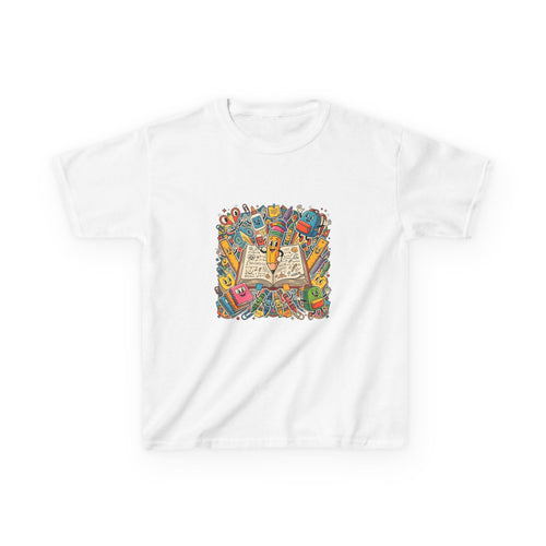 Kids Back to School Tee - Math Equations & School Supplies | 2026