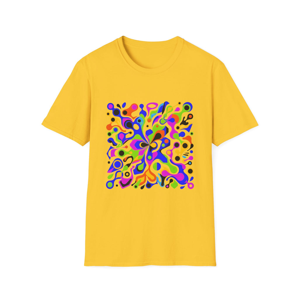 Unisex T-Shirt - Vibrant Organic Abstract | Psychedelic Flow