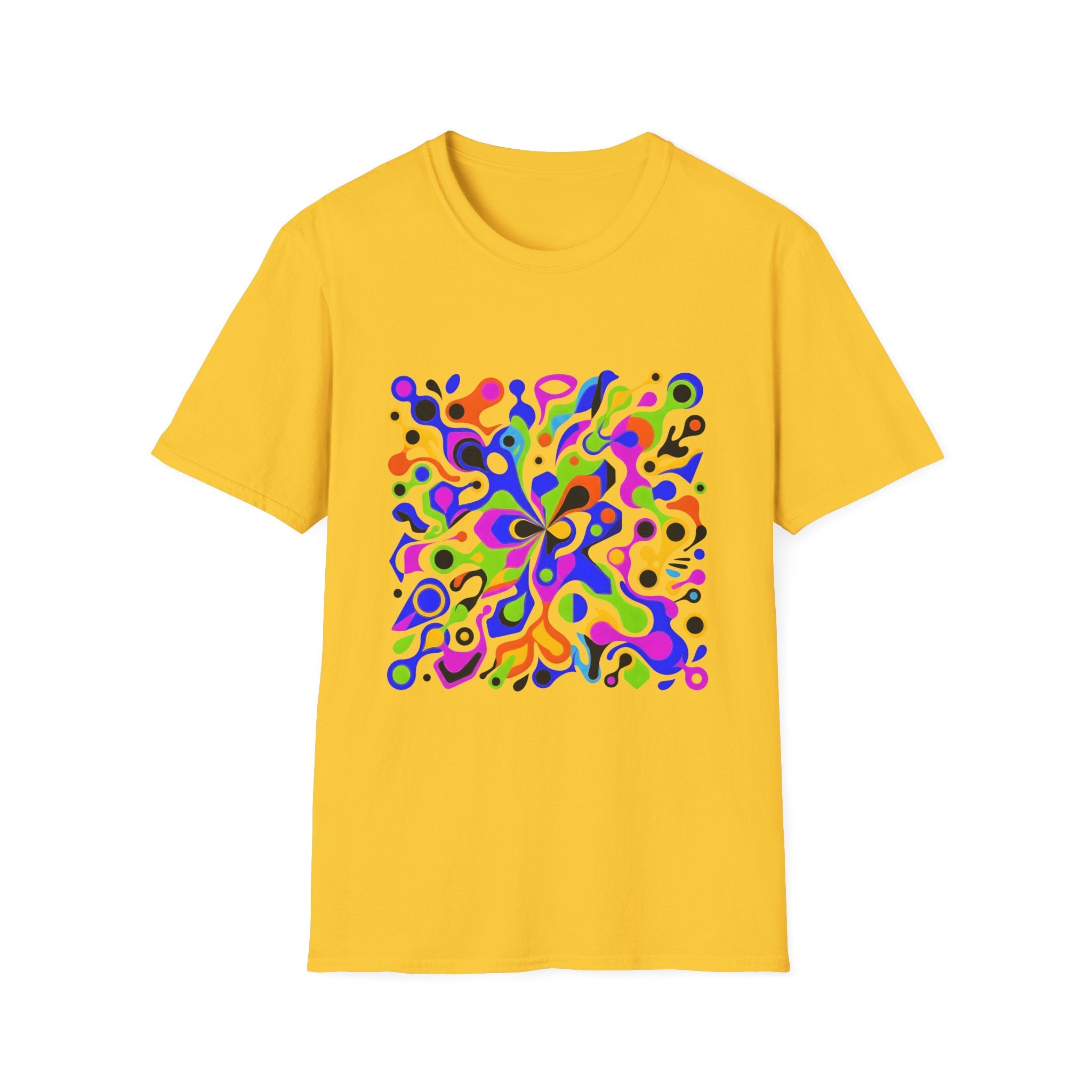 Unisex T-Shirt - Vibrant Organic Abstract | Psychedelic Flow
