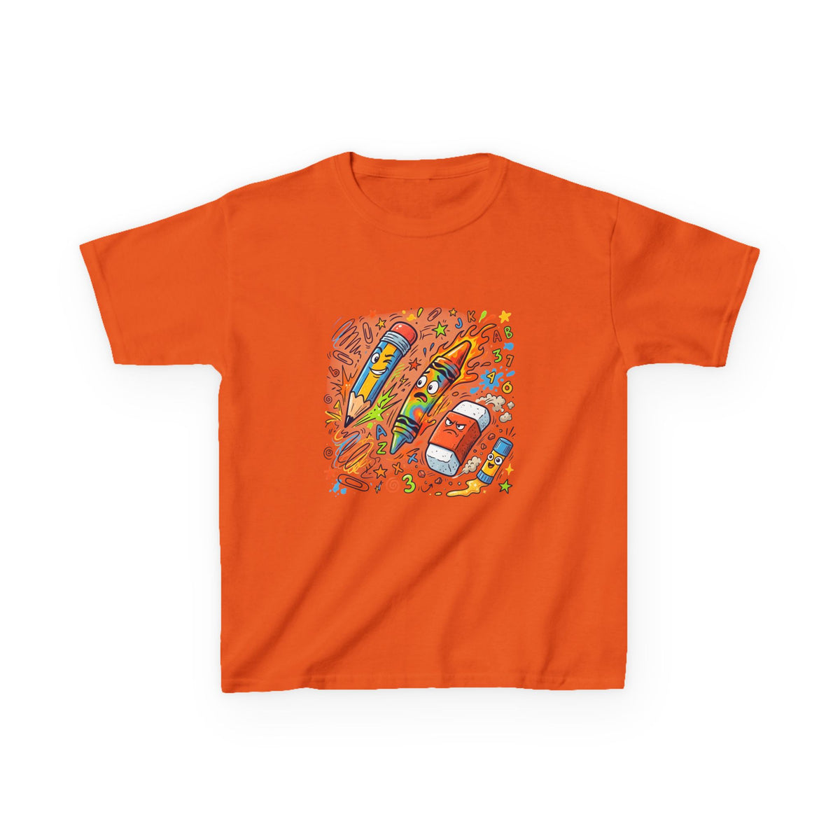 Kids Tee - Vibrant Doodle School Supplies | Back to School