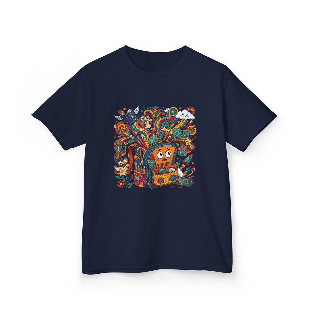Kids Tee - Whimsical School Owl & Backpack | Back to School 2026