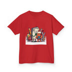 Kids Cartoon T-Shirt - Mischievous School Supplies & Stationery
