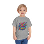 Toddler Crypto Shirt - Neon Geometric Digital Art | Blockchain Kids