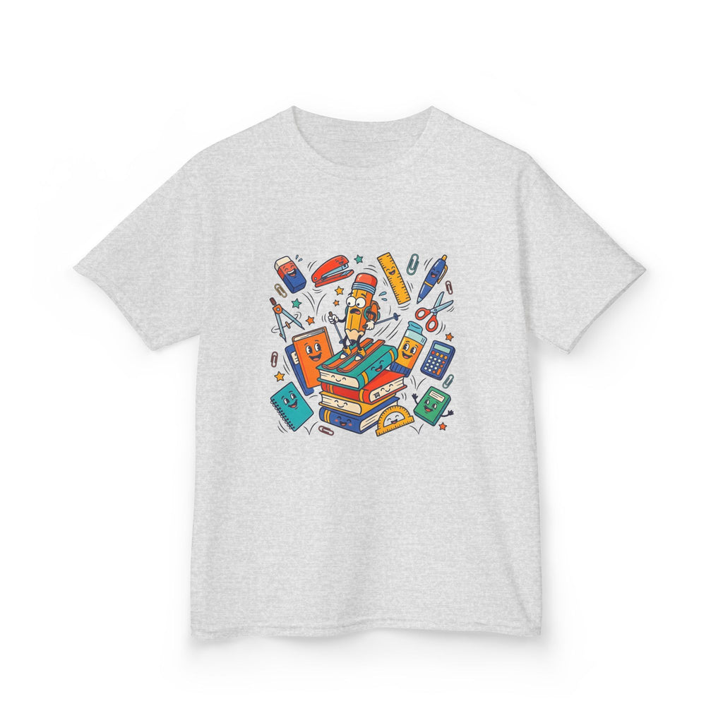 Kids T-Shirt - Cute Doodle School Supplies | First Day 2026