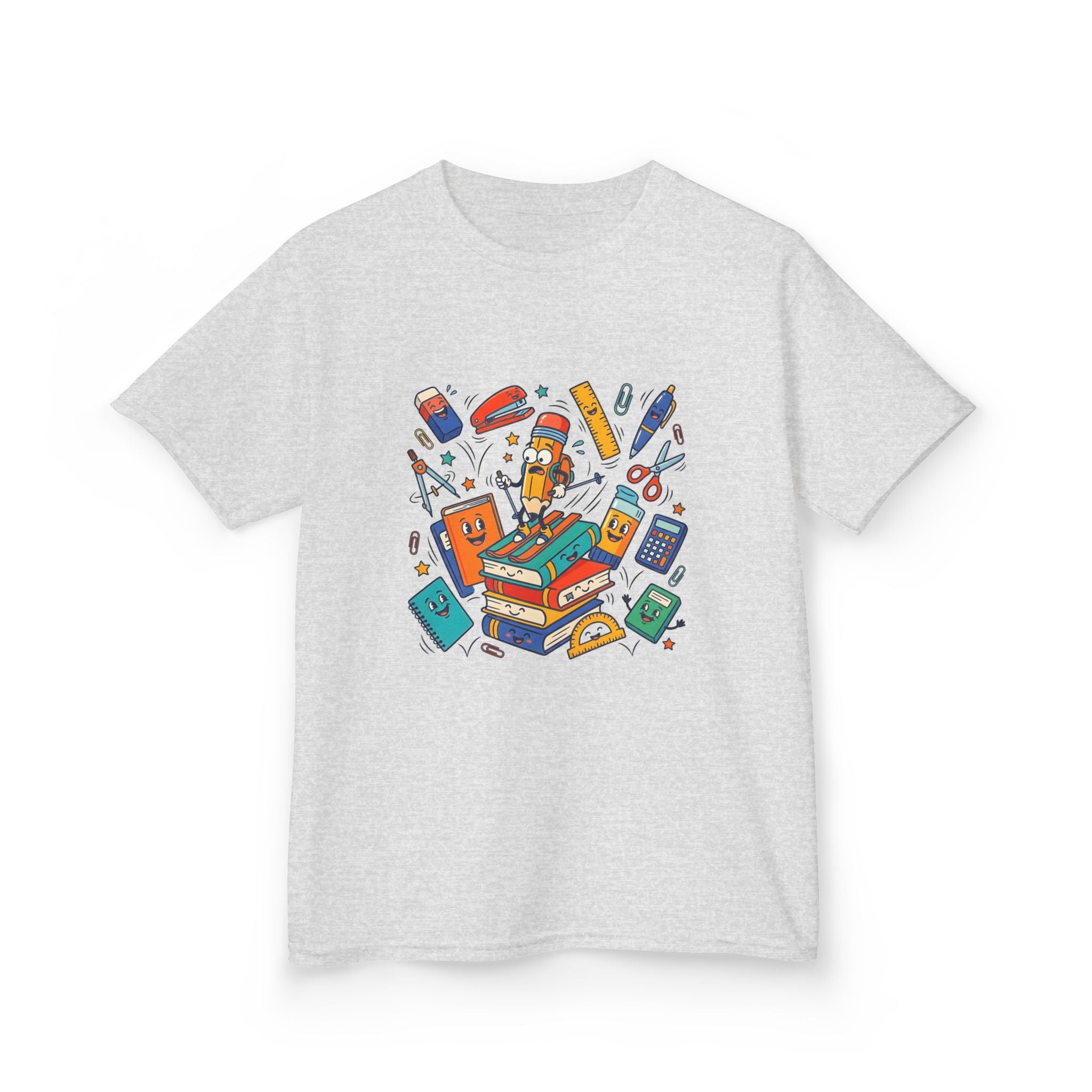 Kids T-Shirt - Cute Doodle School Supplies | First Day 2026