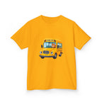 Kids School Bus T-Shirt - Cute Squirrel Driving Cartoon Tee | Back to