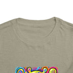 Toddler Tee - Vibrant Psychedelic Monster | Kids Abstract Cartoon Art