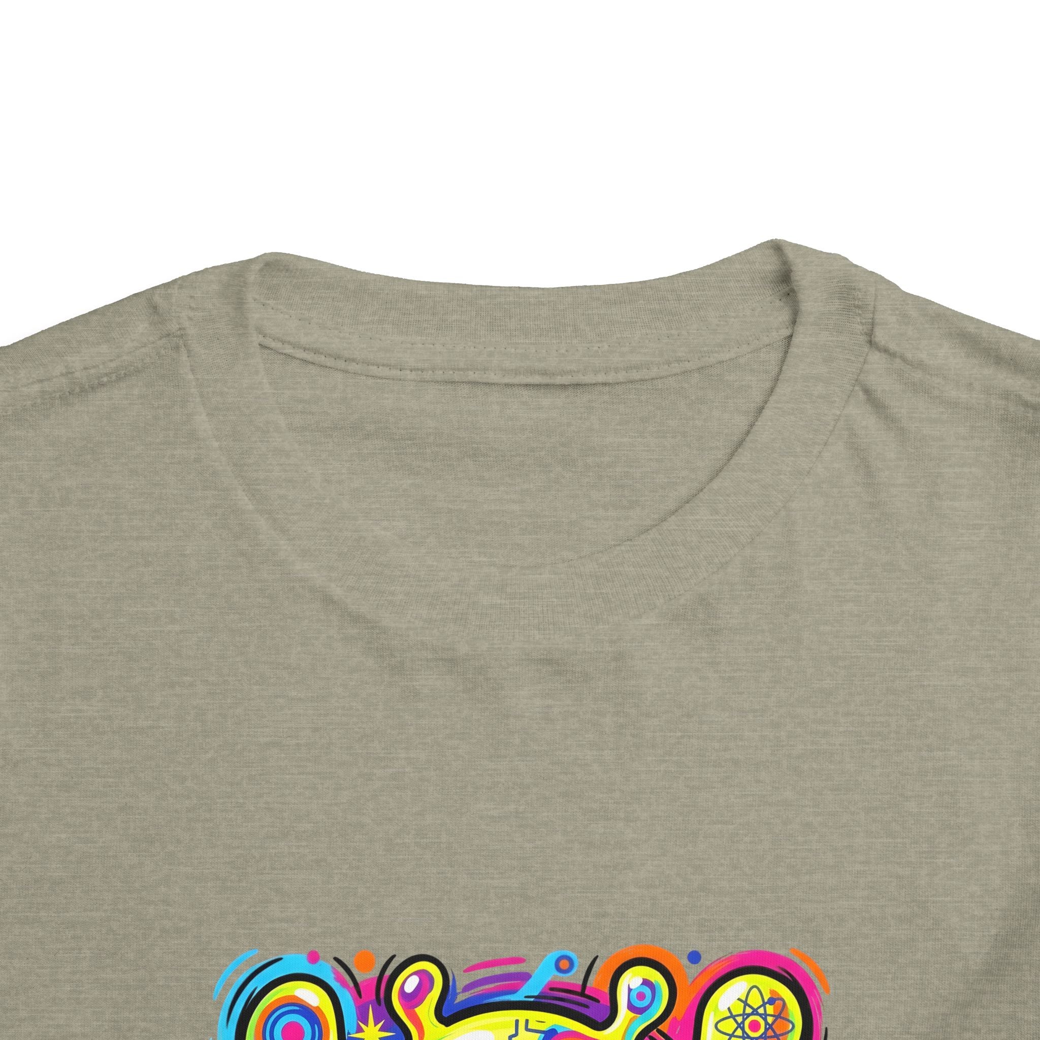 Toddler Tee - Vibrant Psychedelic Monster | Kids Abstract Cartoon Art