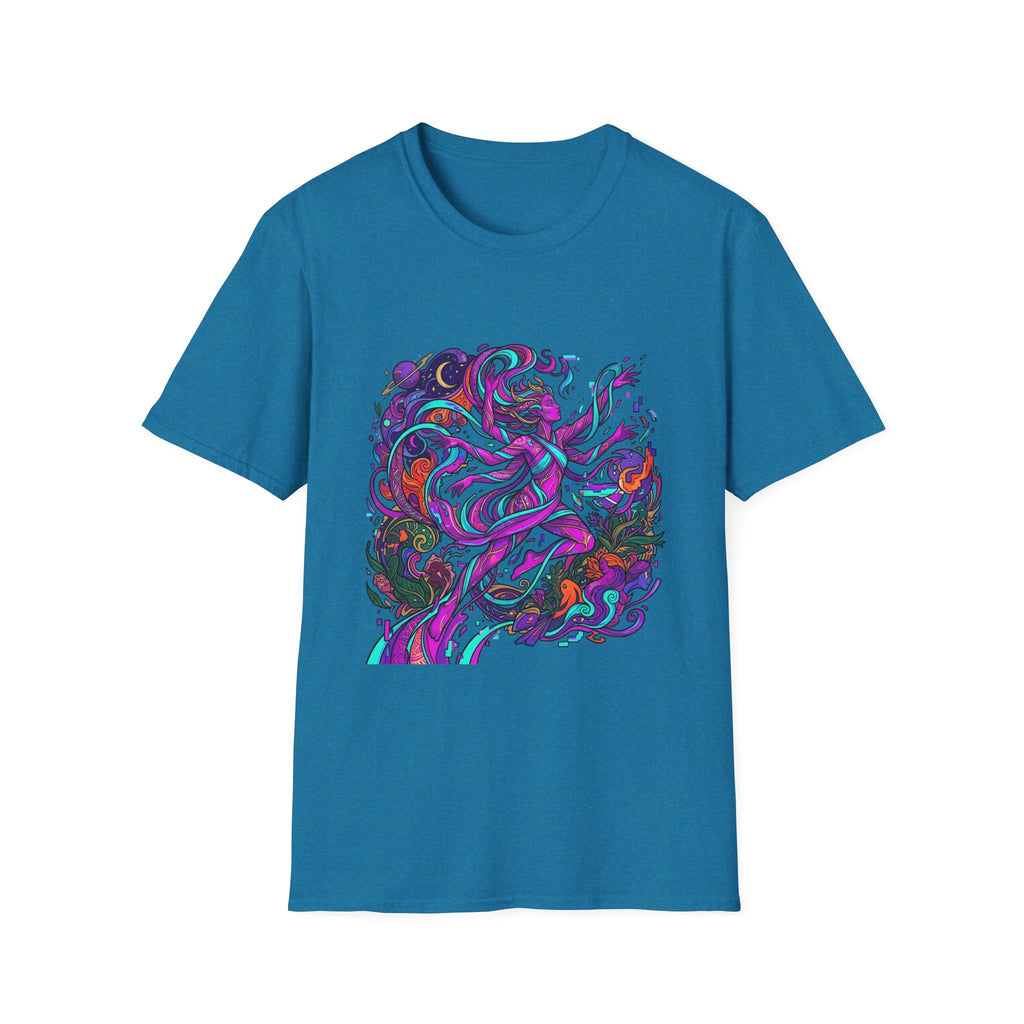T-Shirt - Vibrant Psychedelic Cosmic Goddess Spiritual Flow
