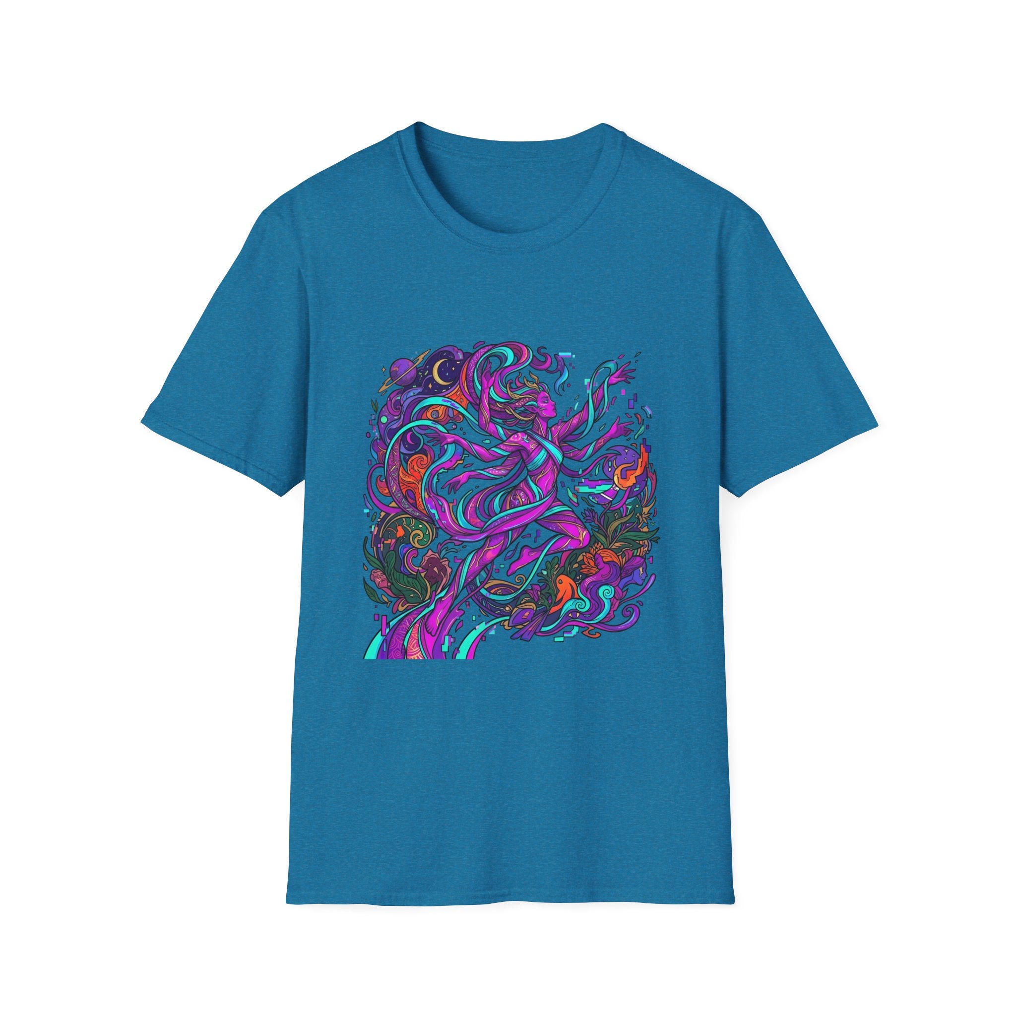 T-Shirt - Vibrant Psychedelic Cosmic Goddess Spiritual Flow