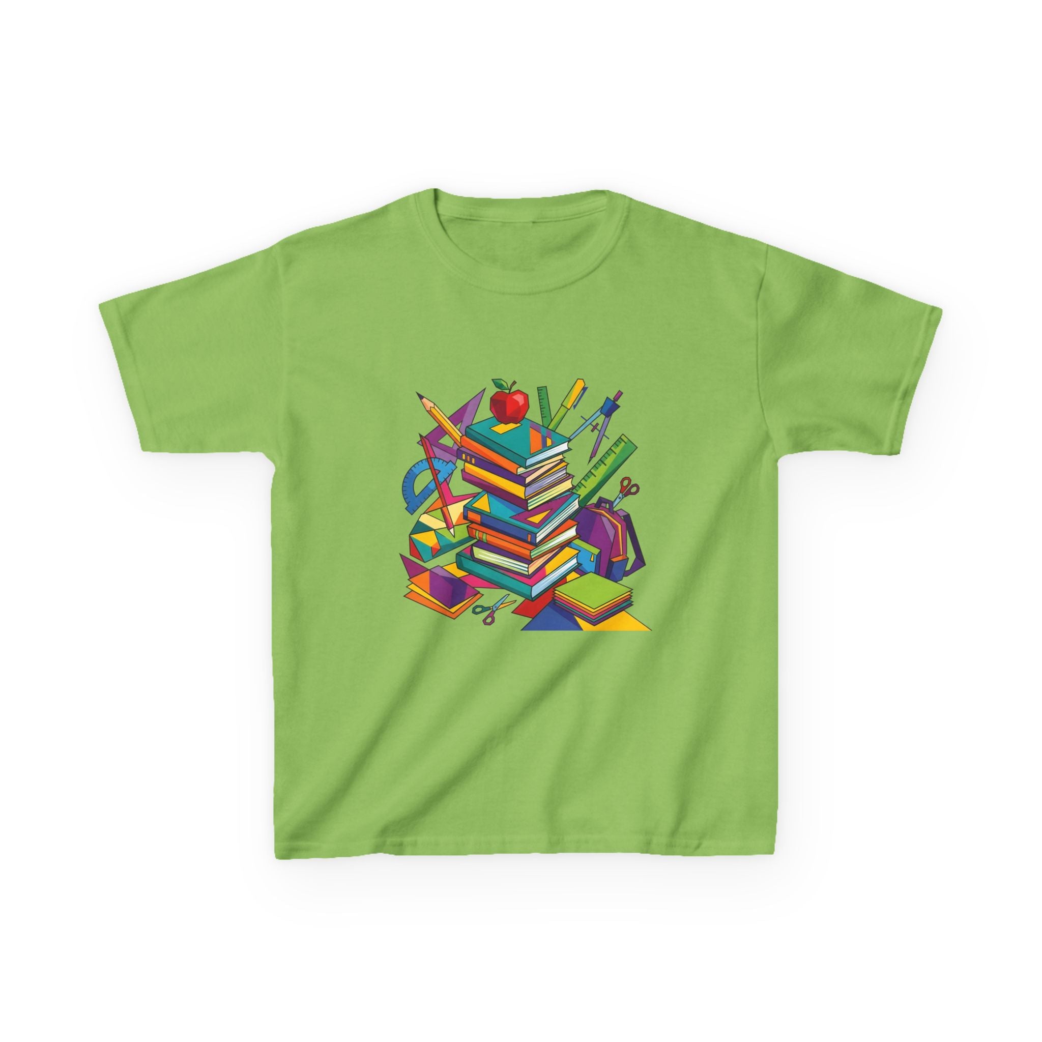 Kids T-Shirt - Geometric School Supplies Tee | Back to School