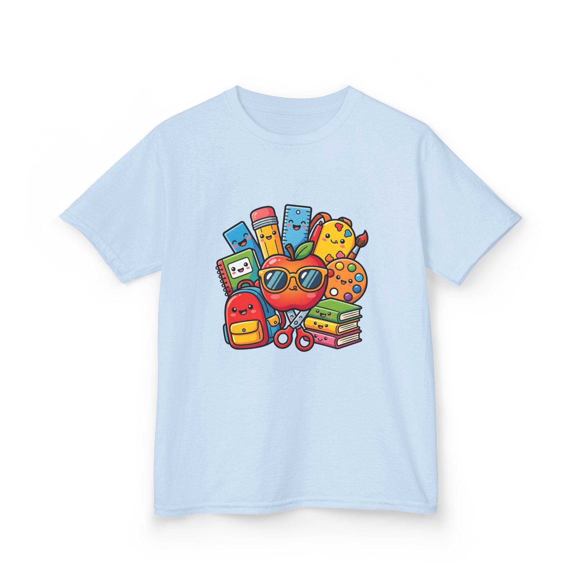 Kids Back to School T-Shirt - Kawaii School Supplies Art | 2026