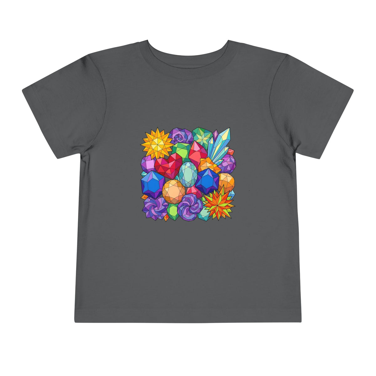Toddler Tee - Vibrant Geometric Crystal & Gemstone Shirt