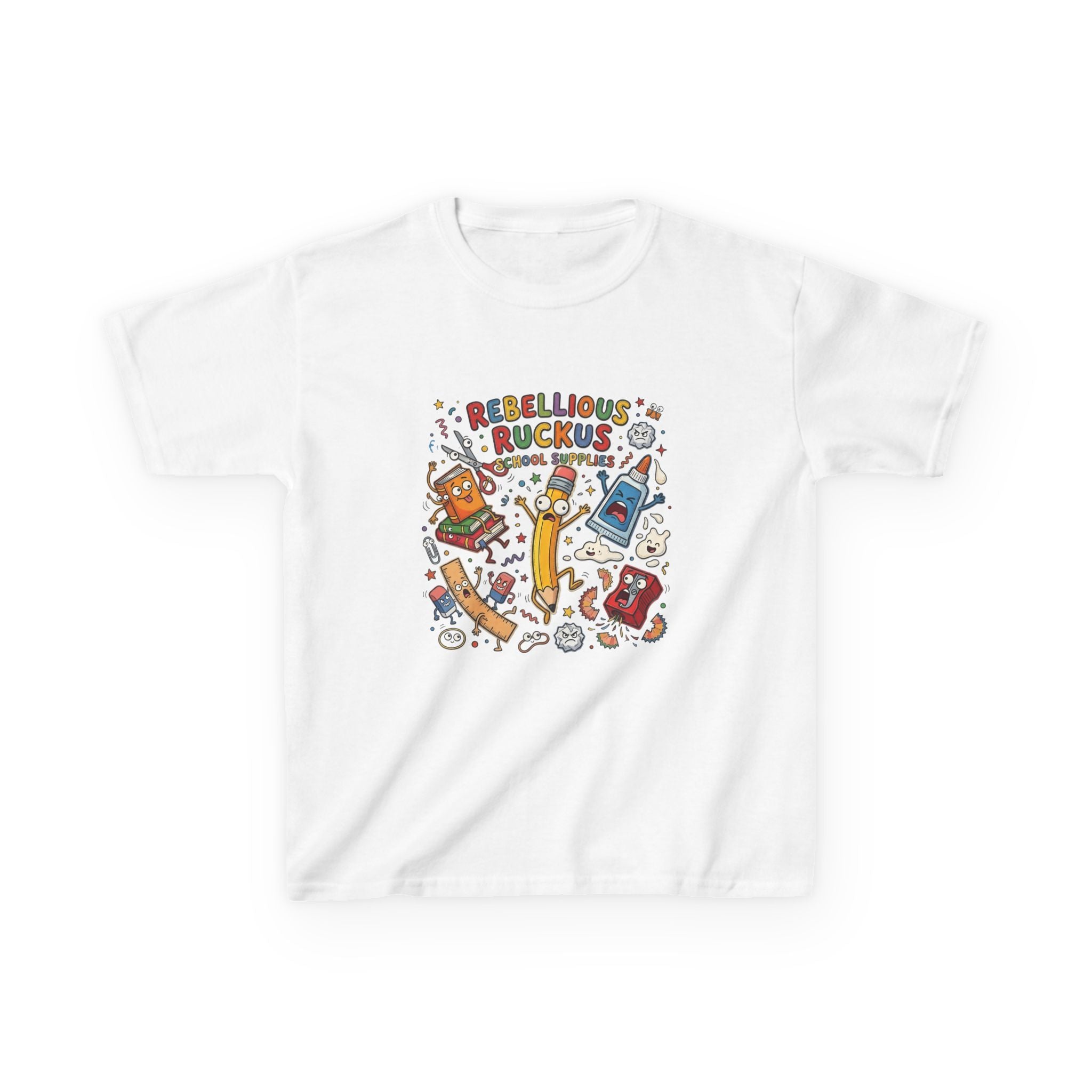 Kids Tee - Rebellious Ruckus School Supplies T-Shirt