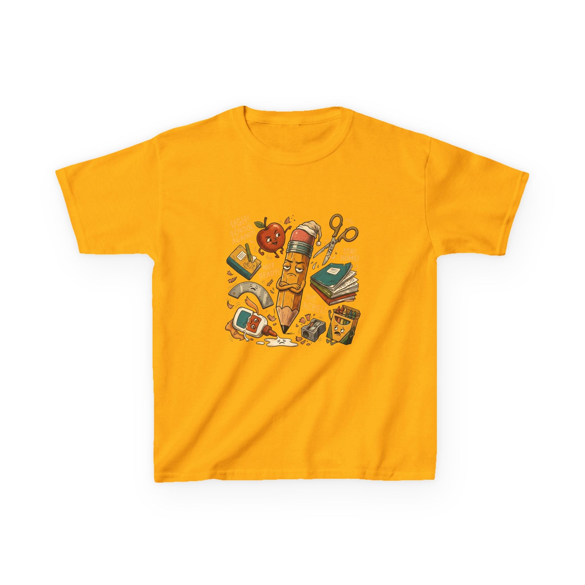 Kids Distressed Rebel Tee - UGH! School Again?! | Back to School 2026