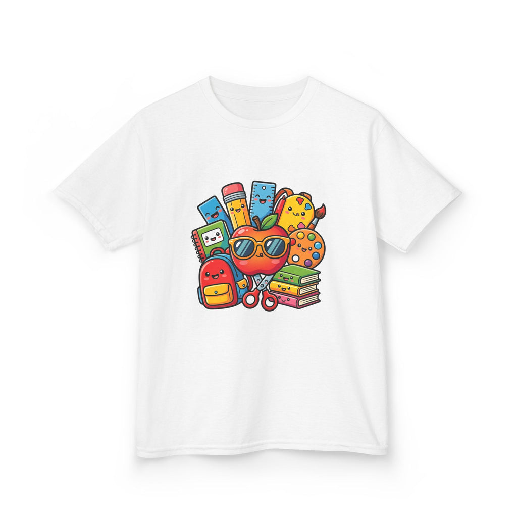 Kids Back to School T-Shirt - Kawaii School Supplies Art | 2026