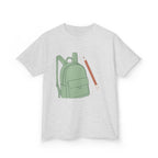Kids Tee - Cartoon School Supplies Backpack Pencil | Back to School