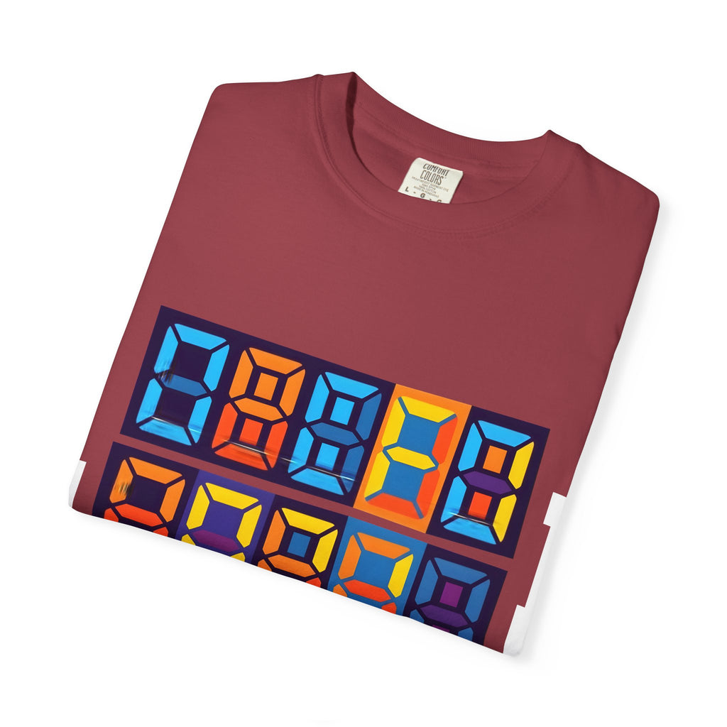 Unisex T-Shirt - Retro Tech 8-Bit Digital Display | Comfort Colors