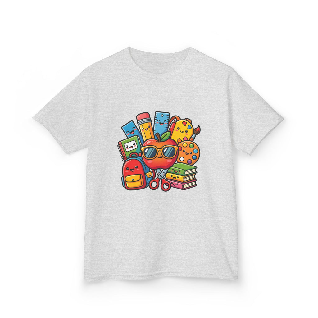 Kids Back to School T-Shirt - Kawaii School Supplies Art | 2026