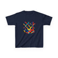 Kids Tee - Bauhaus Geometric Design Tools Graphic | Primary Colors