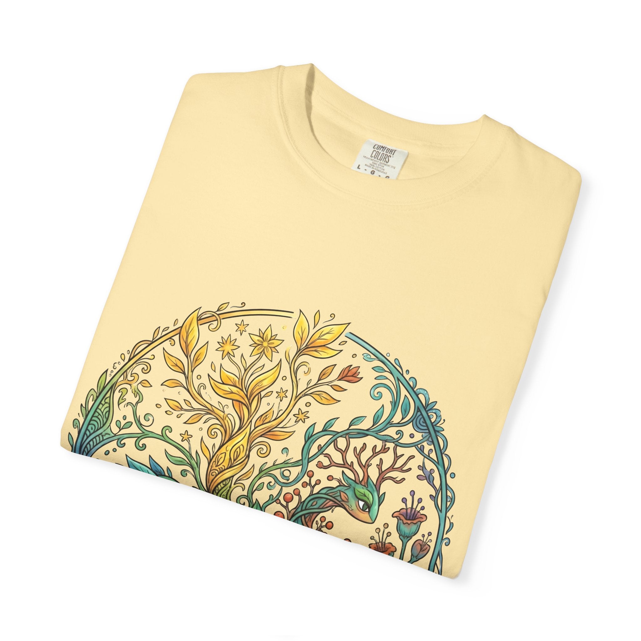 Elemental Dragon Tree T-Shirt - Mystical Nature Art | Comfort Colors