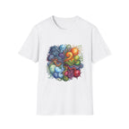Abstract T-Shirt - Whimsical Watercolor Mandala | Surreal Figures