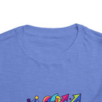 Toddler Crypto Shirt - Neon Geometric Digital Art | Blockchain Kids