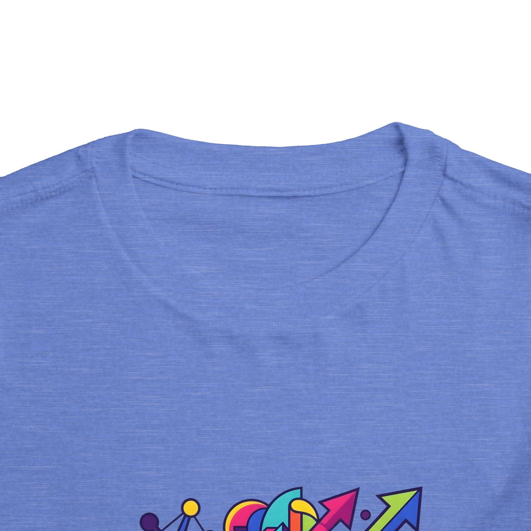 Toddler Crypto Shirt - Neon Geometric Digital Art | Blockchain Kids