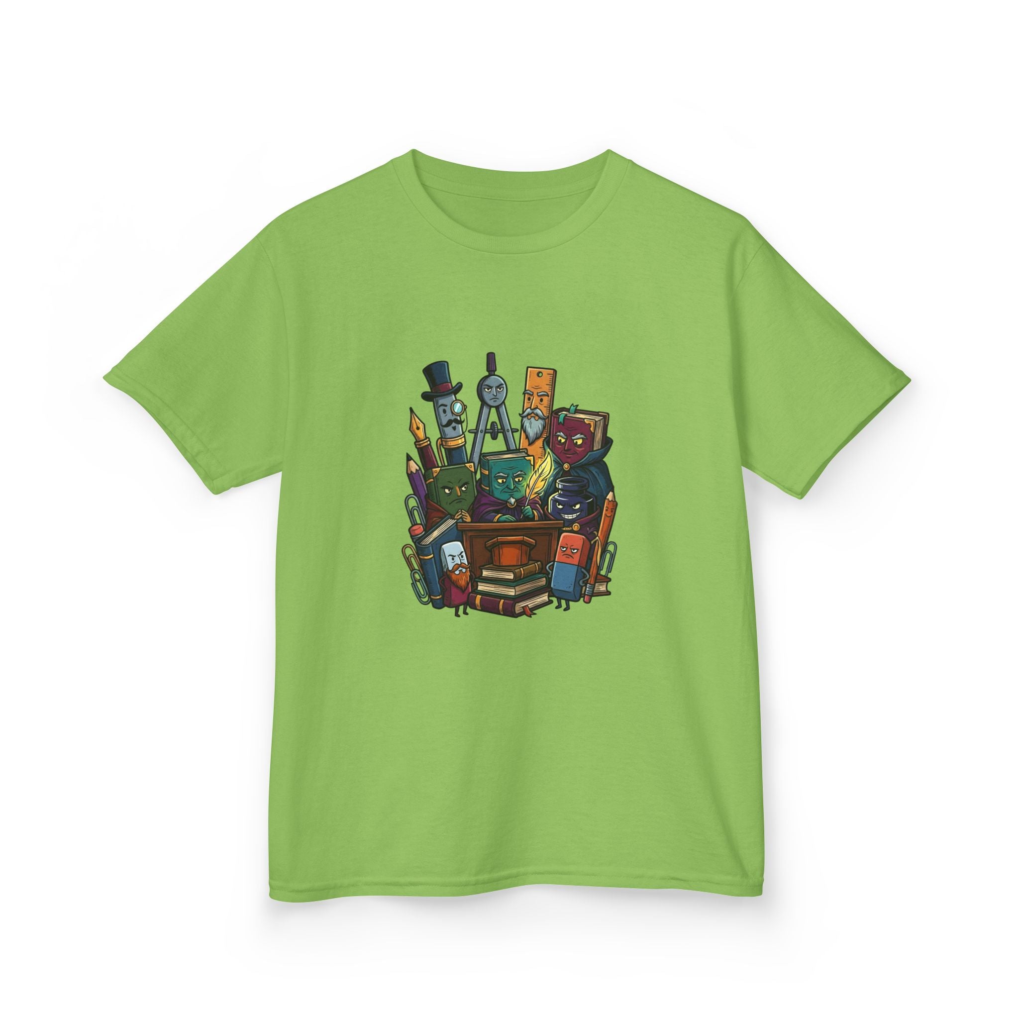 Kids Tee - Whimsical School Supplies Characters | Back to School