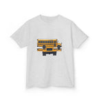 Kids School Bus T-Shirt - Cute Cartoon Reflection | Back to School
