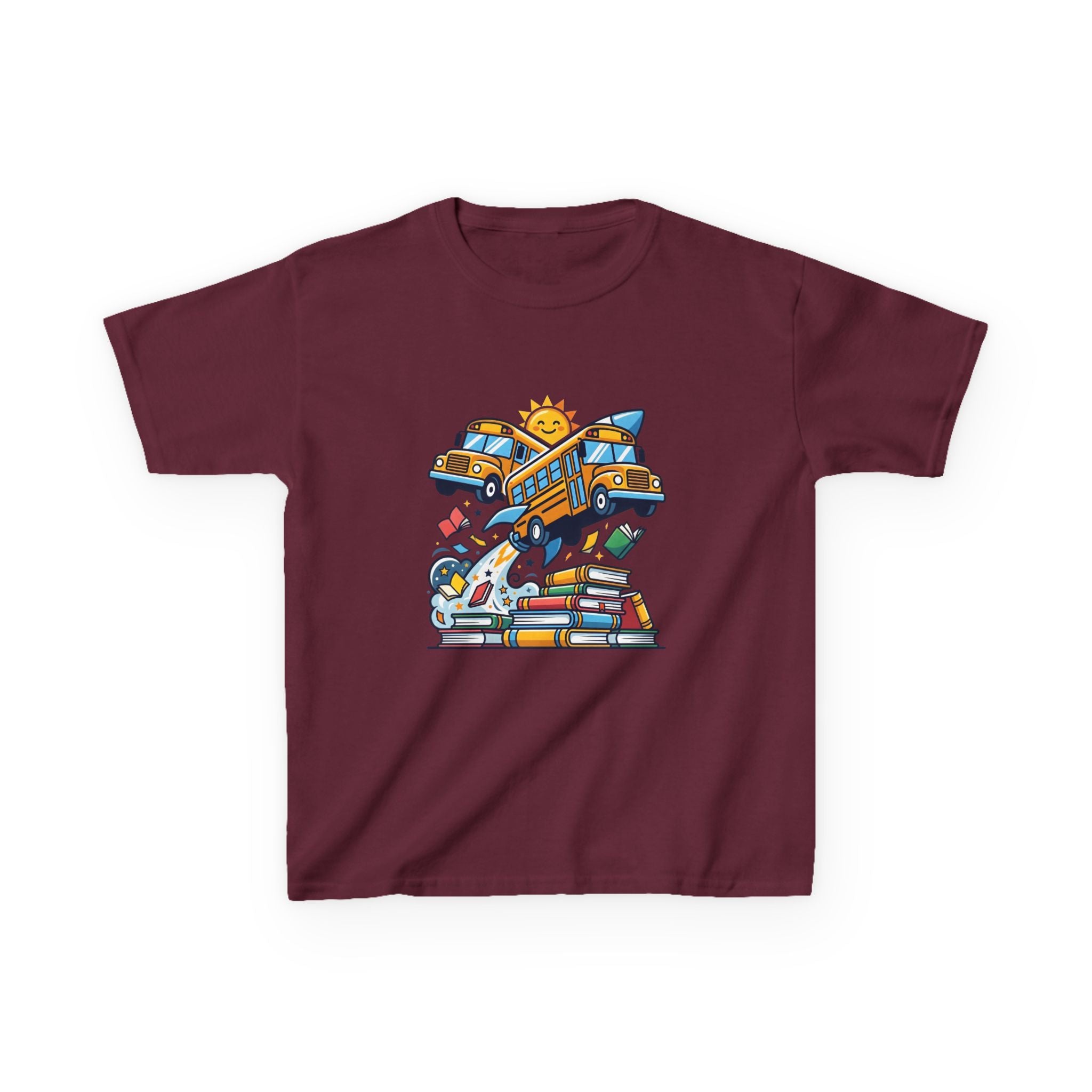 Kids Back to School T-Shirt - Rocket Bus Adventure | First Day