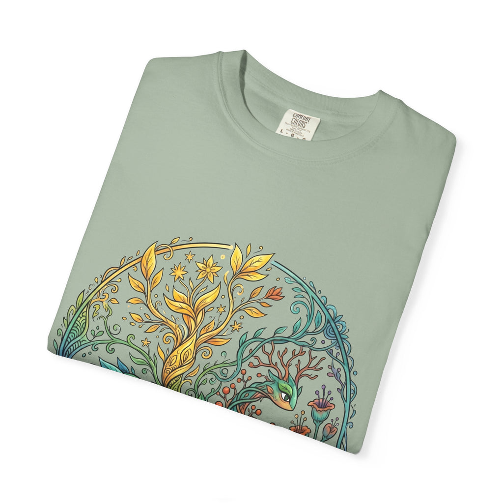 Elemental Dragon Tree T-Shirt - Mystical Nature Art | Comfort Colors