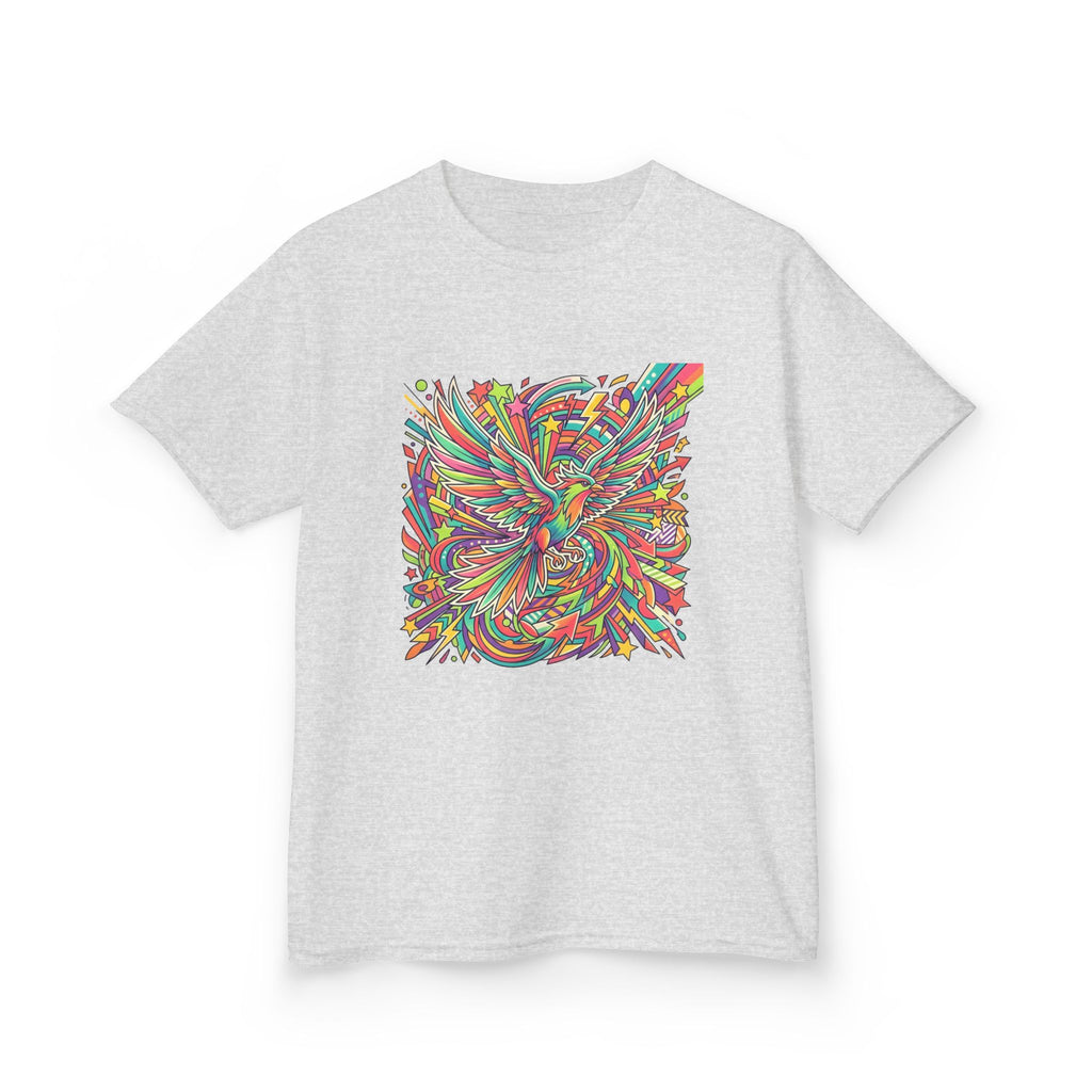 Kids Mythical Phoenix Tee - Energetic Psychedelic Art