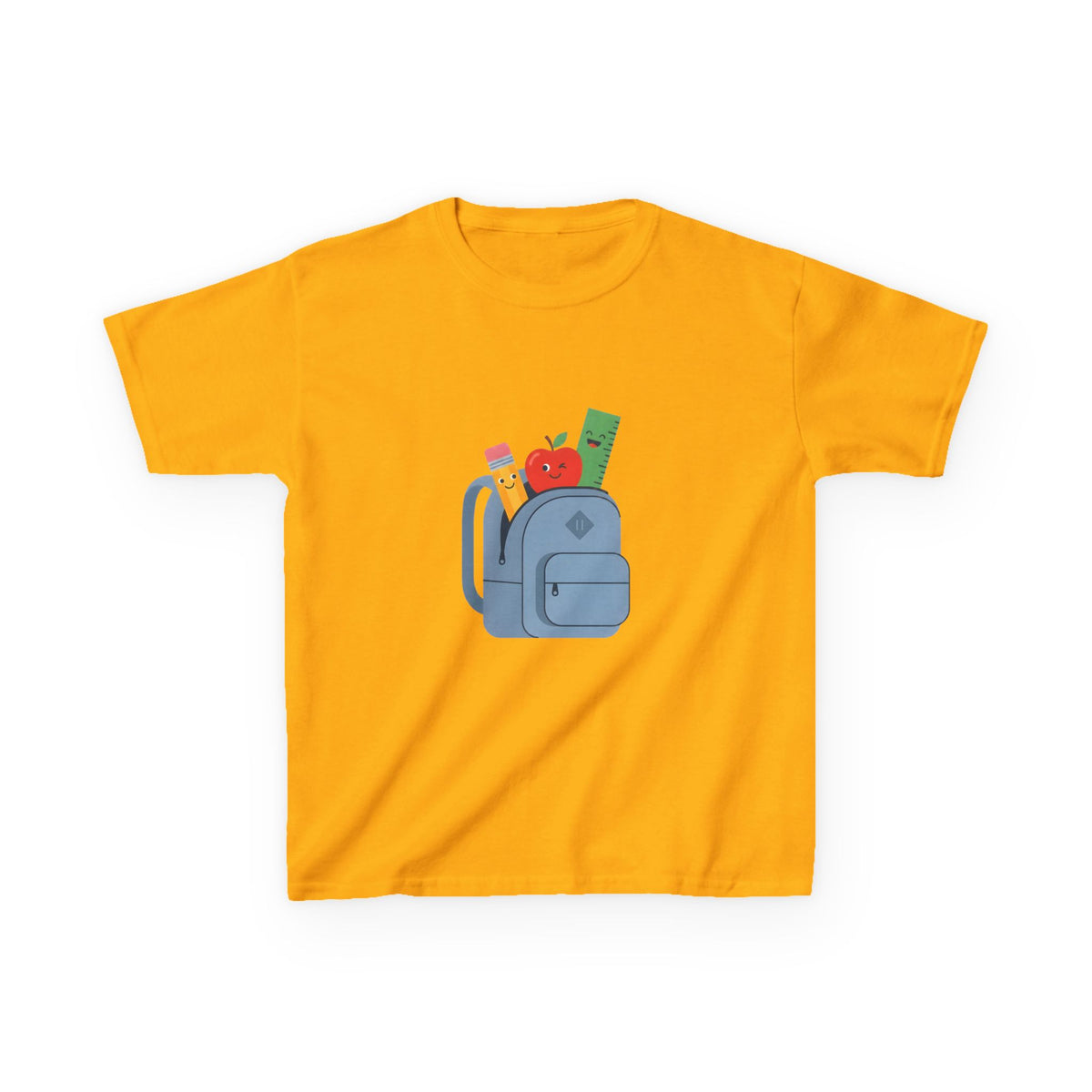 Kids Back to School Tee - Cute School Supplies Cartoon | 2026