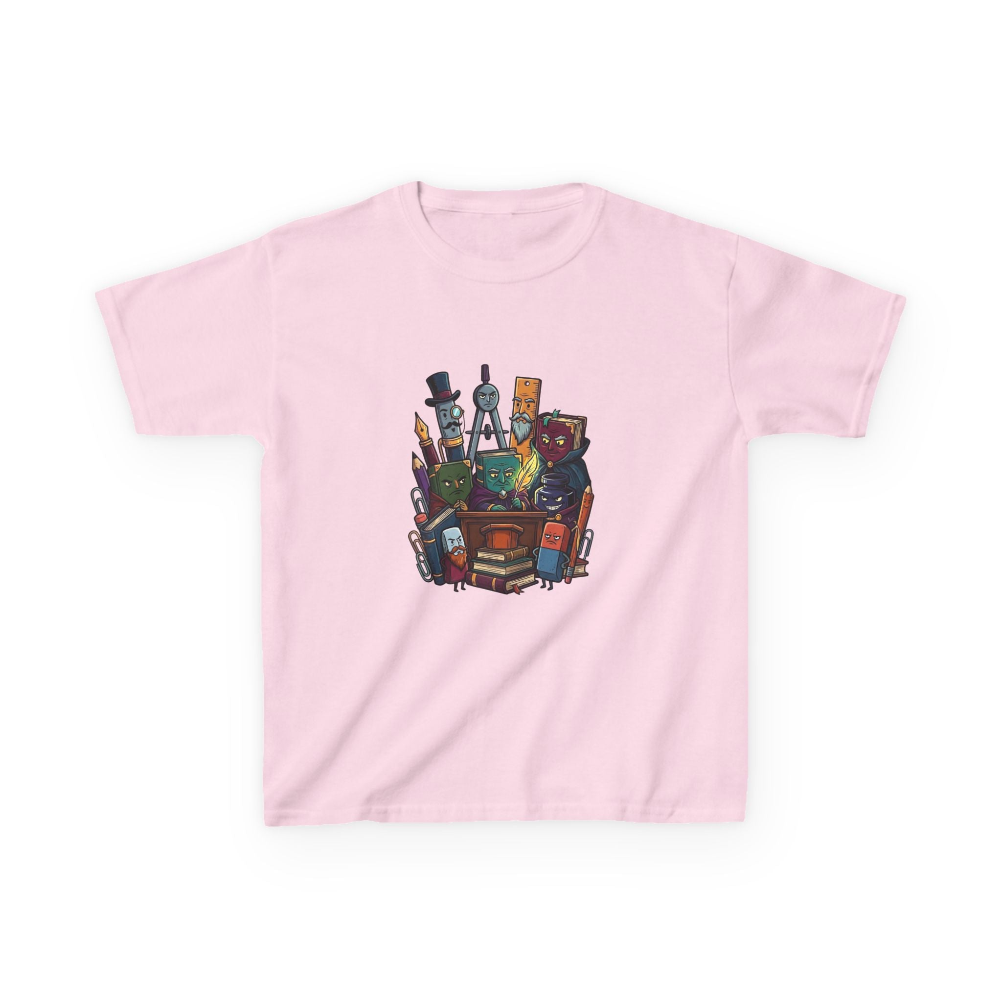 Kids Tee - Whimsical School Supplies Characters | Back to School