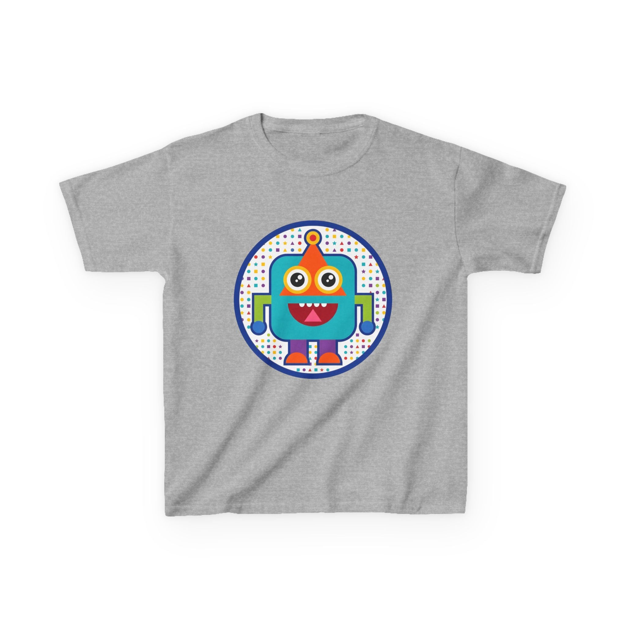 Kids Robot T-Shirt - Cute Geometric Design | Festive Party Tee