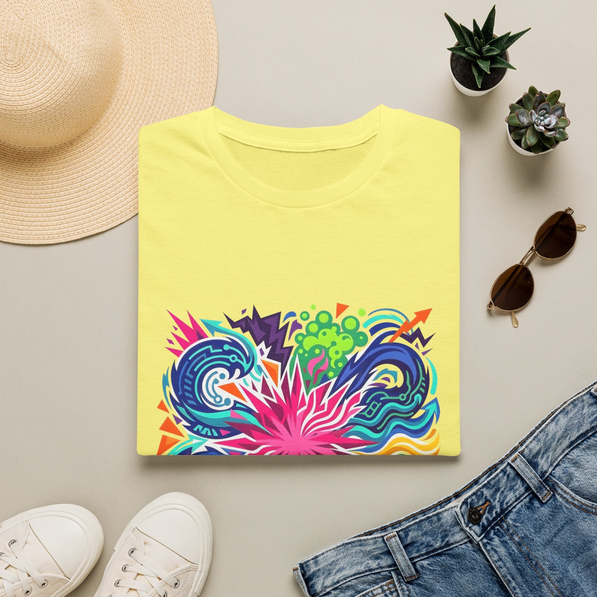 Abstract T-Shirt - Vibrant Graffiti Explosion | Unisex