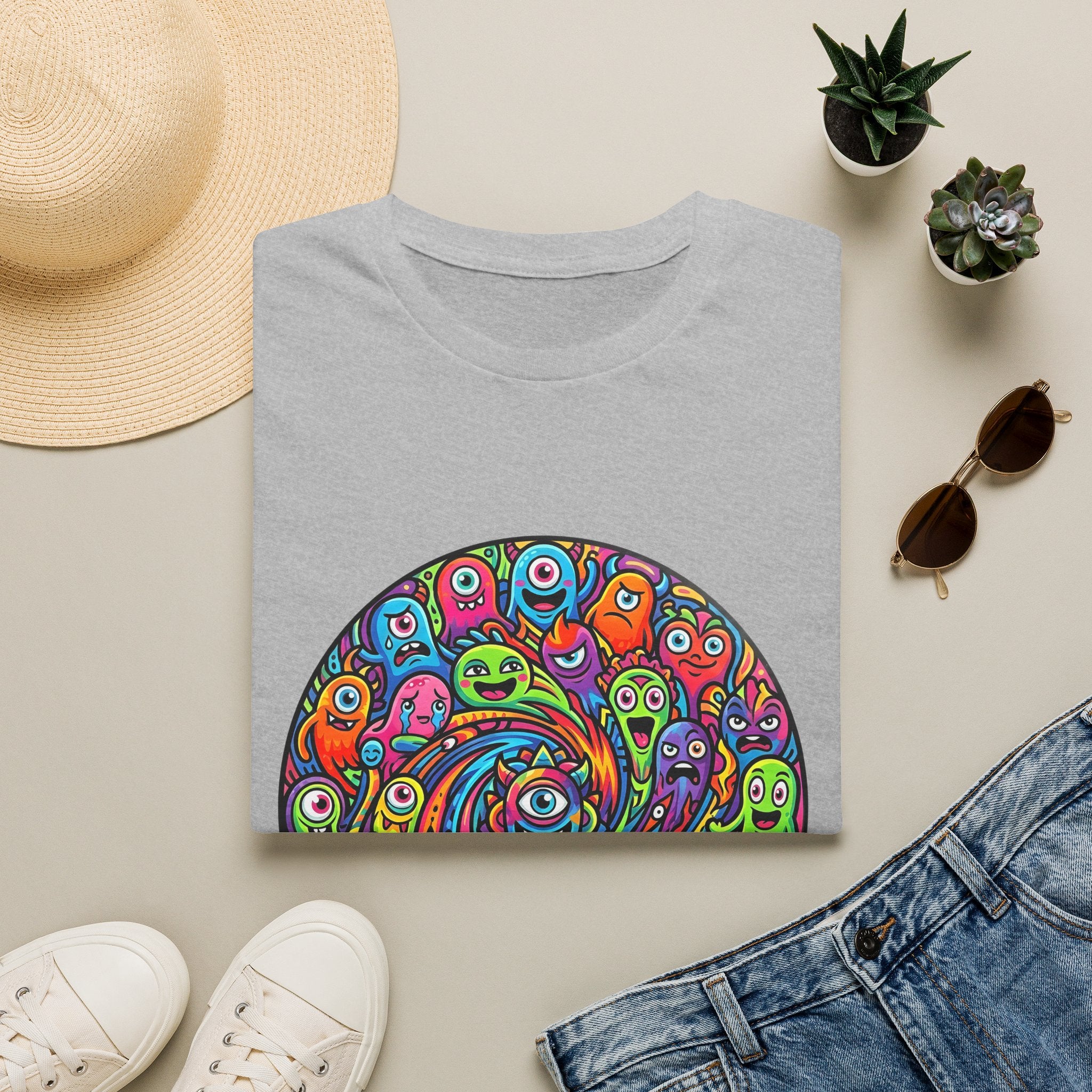 T-Shirt - Psychedelic Monster Swirl | Vibrant Alien Party