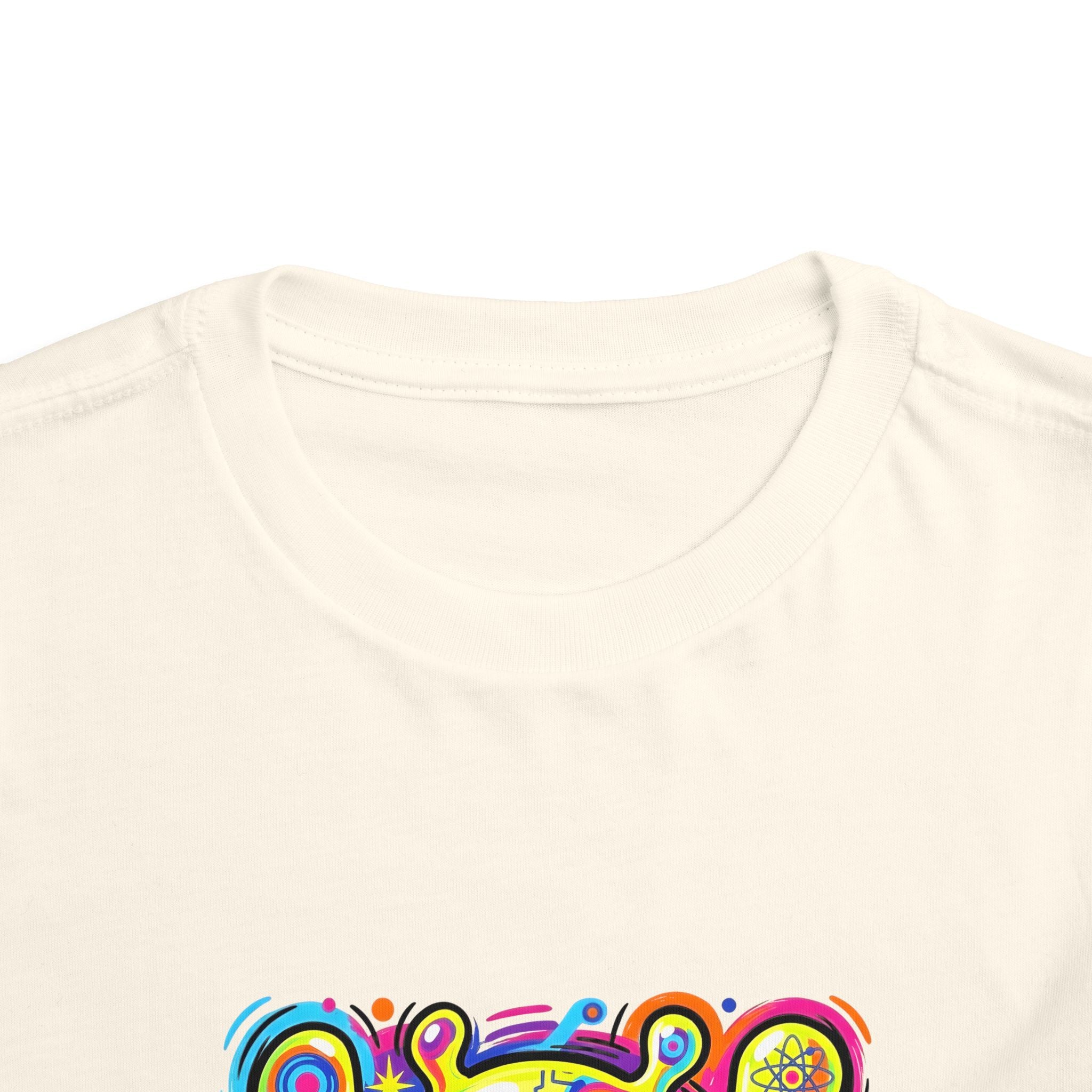 Toddler Tee - Vibrant Psychedelic Monster | Kids Abstract Cartoon Art
